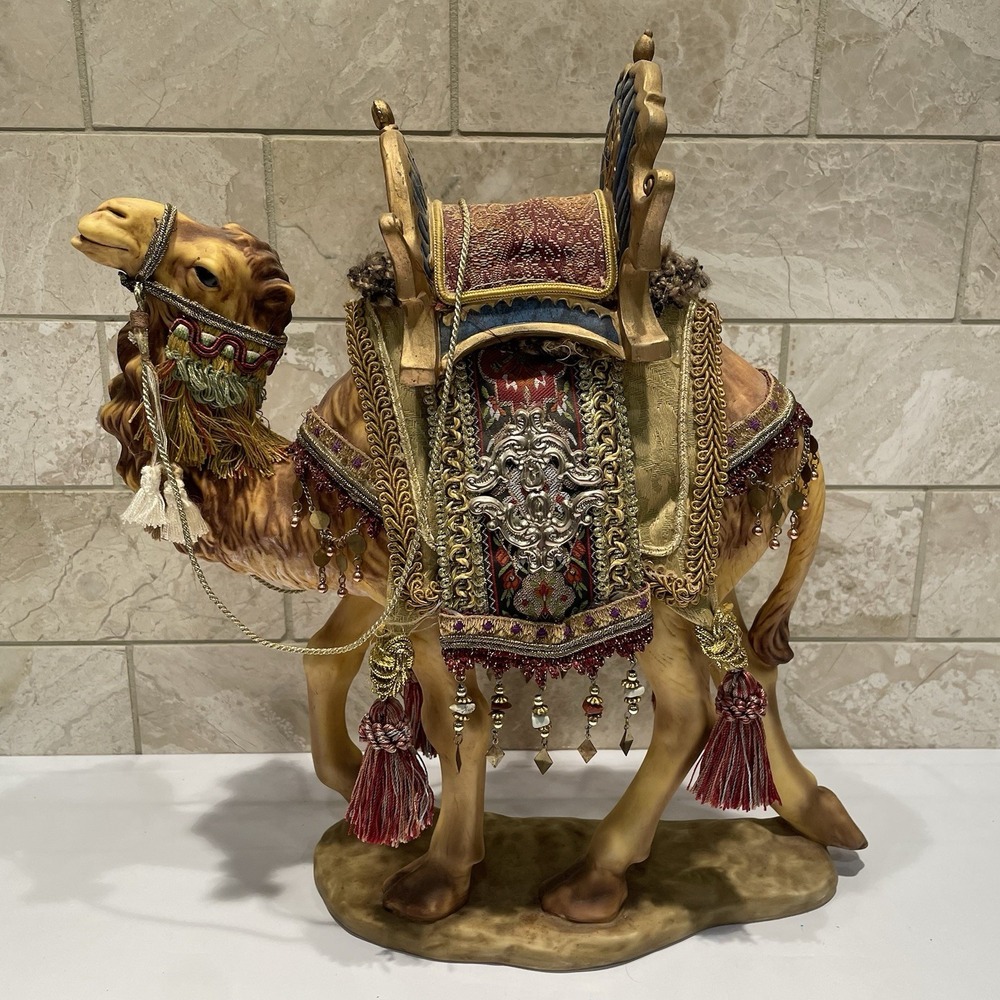 Members Mark Nativity Figure 2005 Camel Replacement Embellished Ceramic Fabric